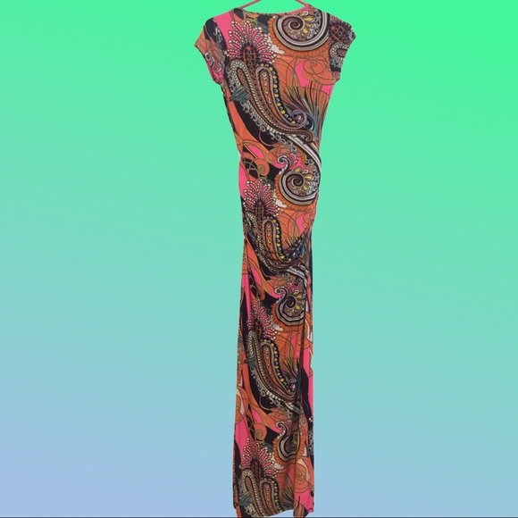 Colorful long maxi dress; size small - Picture 4 of 6